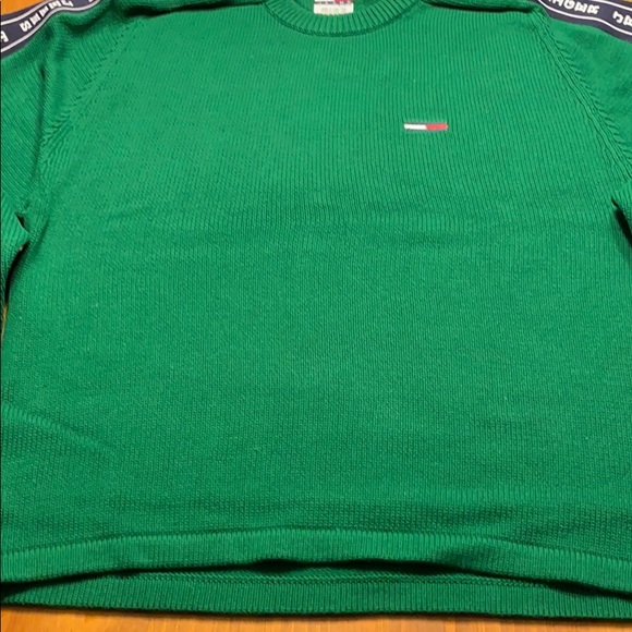 Tommy Hilfiger Jeans Vintage Green Knit Sweater - Picture 5 of 6